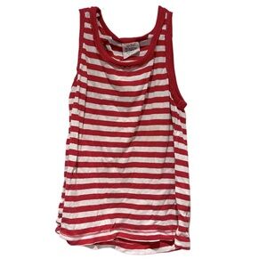 mini boden red striped tank top